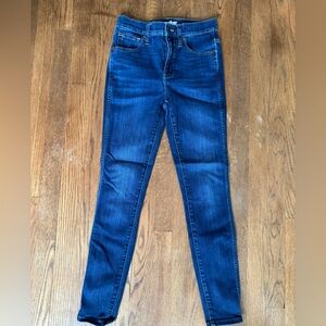 Madewell high rise skinny jean size 26